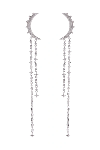 Eye Candy La Bulan Moon Earrings In Silver