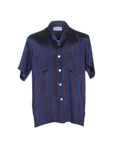Second / Layer Striped Shirt In Dark Blue