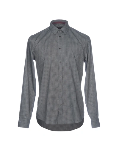 Trussardi Jeans Patterned Shirt In Grey