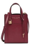Marc Jacobs Micro Leather Tote In Pomegranate
