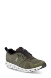 On Cloud 5 Terry Sneaker In Olive/ Thorn
