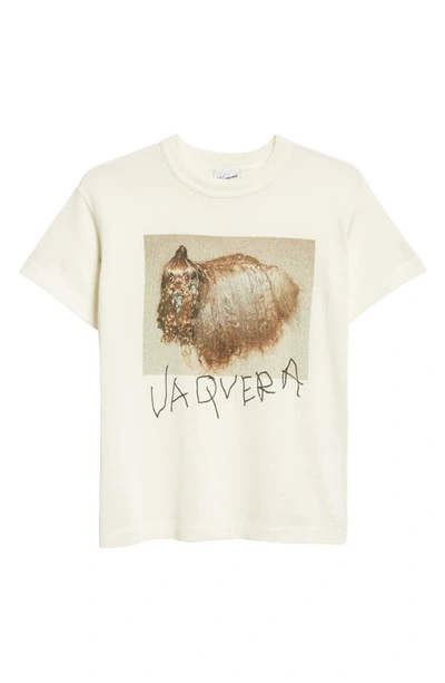 VAQUERA Lingerie-print Cotton T-shirt in White