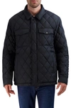 Cole Haan Diamond Quilted Jacket In Black