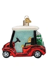 Old World Christmas Golf Cart Glass Ornament In Red/ Blue/ Green/ Gold/ White