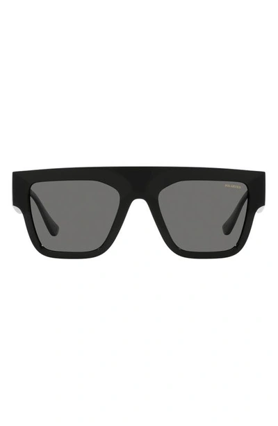 Versace 53mm Square Sunglasses In Black