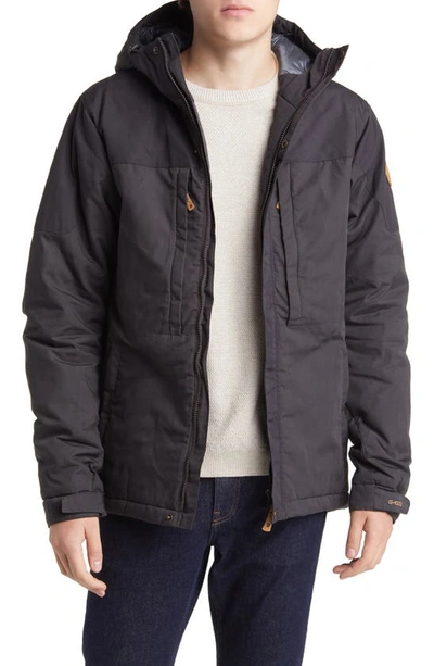 Fjall Raven Skogsö Water Resistant Insulated Jacket In Dark Grey