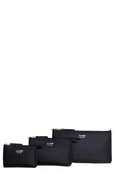 Ju-ju-be Babies' Set Of 3 Pouches In Black