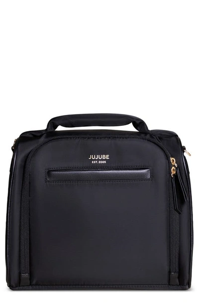 Ju-ju-be Babies' Insulated Twill Bottle Bag In Black