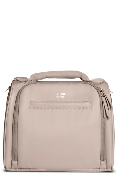 Ju-ju-be Insulated Twill Bottle Bag In Taupe