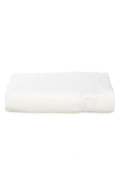 Ralph Lauren Eloise Embroidered 624 Thread Count Organic Cotton Duvet Cover In Studio White