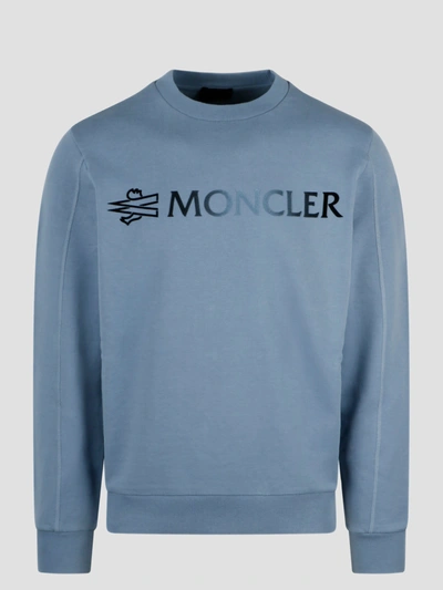 Moncler Logo Sweatshirt In Blue