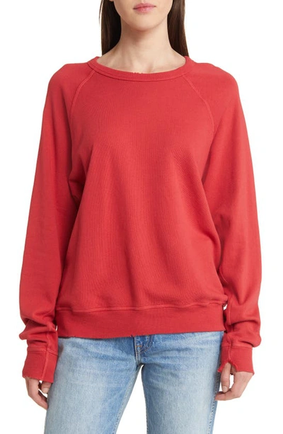 The Great The College French Terry Sweatshirt In Gemstone