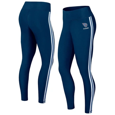 Wear By Erin Andrews Navy Tennessee Titans Color Block Leggings