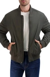 Cole Haan Insulated Bomber Jacket In Forest