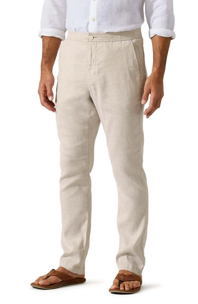 Tommy Bahama Beach Coast Stretch Linen & Cotton Pants In Stone Khaki