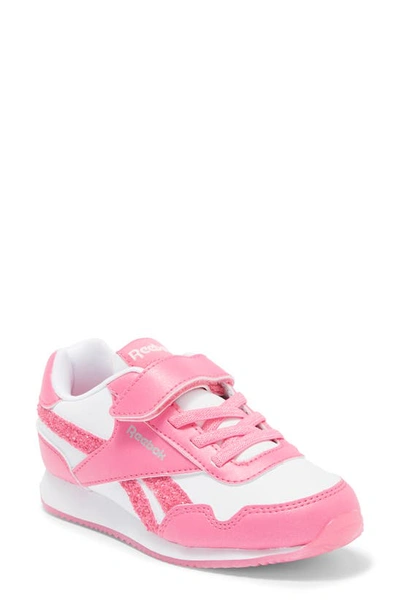 Reebok Kids' Royal Classic Jog 3.0 1v Sneaker In True Pink/ Footwear White