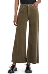 Kut From The Kloth Meg Fab Ab High Waist Wide Leg Jeans In Military Olive