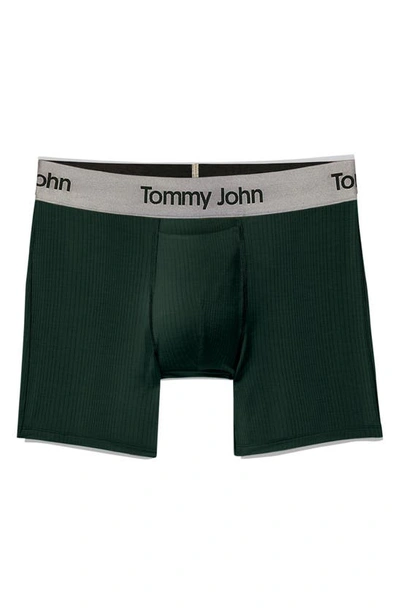 Tommy John Second Skin Luxe Rub 6-inch Boxer Briefs In Pine Grove