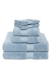 Nordstrom 6-piece Hydrocotton Bath Towel, Hand Towel & Washcloth Set In Blue Chambray