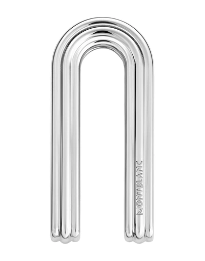 Montblanc Sartorial S-steel 3-ring Motif Money Clip In Silver Tone