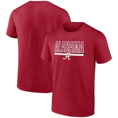 Profile Men's  Crimson Alabama Crimson Tide Big And Tall Team T-shirt In Cardinal