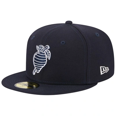 New Era Navy Charlotte Knights Theme Nights Black Hornets  59fifty Fitted Hat