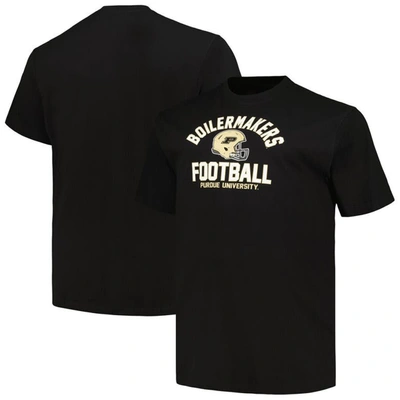 Champion Black Purdue Boilermakers Big & Tall Football Helmet T-shirt