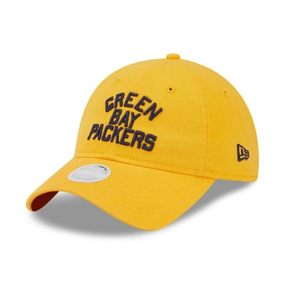 New Era Gold Green Bay Packers Core Classic 2.0 9twenty Adjustable Hat