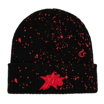 Mitchell & Ness Men's  Black Philadelphia 76ers Nep Speckle Cuffed Knit Hat