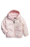 The North Face Babies' Shady Glade Reversible Water Repellent Hooded Jacket In Gardenia/ White Fade Floral