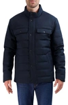 Cole Haan Quilted Jacket In Dark Blue