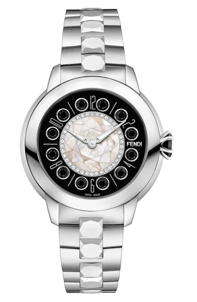Fendi Ishine Bracelet Watch, 33mm In Stainless Steel