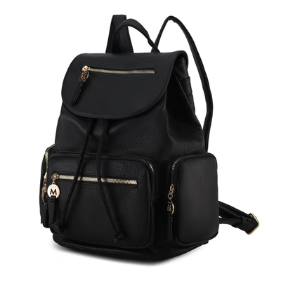 Mkf Collection By Mia K Ivanna Vegan Leather For Women's Oversize Backpack In Black
