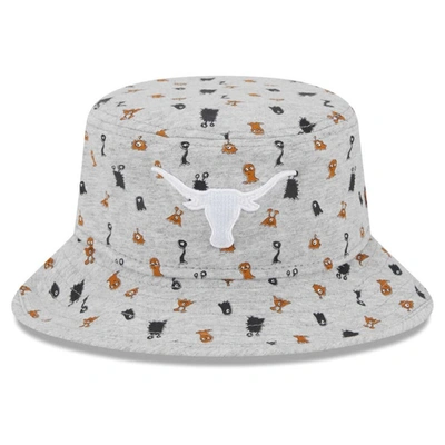 New Era Kids' Toddler   Heather Gray Texas Longhorns Critter Bucket Hat