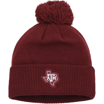 Adidas Originals Men's Adidas Maroon Texas A&m Aggies 2023 Sideline Cold.rdy Cuffed Knit Hat With Pom