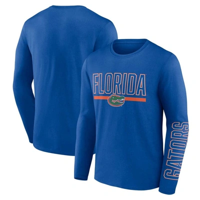Profile Men's Royal Florida Gators Big Tall Two-hit Graphic Long Sleeve T-shirt