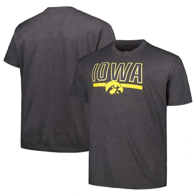 Profile Men's  Black Iowa Hawkeyes Big And Tall Team T-shirt