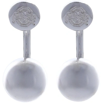 Emerson Street Ohio State Buckeyes Sasha Earrings In Silver