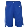 Nike Kids' Youth  Blue Dallas Mavericks Icon Edition Mesh Performance Swingman Shorts