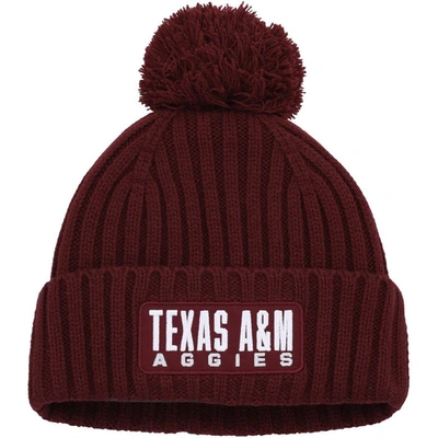 Adidas Originals Men's Adidas Maroon Texas A&m Aggies Modern Ribbed Cuffed Knit Hat With Pom