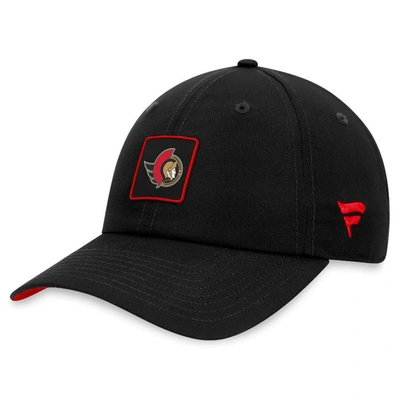 Fanatics Branded  Black Ottawa Senators Authentic Pro Rink Adjustable Hat