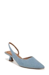 Sarto By Franco Sarto Devin Pointed Toe Slingback Pump In Denim