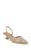 Sarto By Franco Sarto Devin Pointed Toe Slingback Pump In Beige