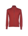 Brunello Cucinelli Cardigans In Brick Red