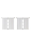 Vcny Home Ethan Blackout Set Of 4 Curtain Panels In White