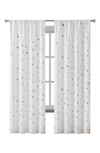 Vcny Home Set Of 2 Jacob Star Foil Panel Darkening Curtain Panels In White