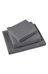 Vcny Home Camden Solid Sheet Set In Charcoal