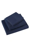 Vcny Home Camden Solid Sheet Set In Blue