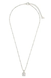Sterling Forever Cassia Cubic Zirconia Pendant Necklace In Silver