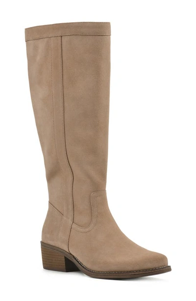 White Mountain Footwear Altitude Tall Boot In Beachwood/ Suede